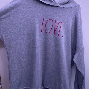 Love hooded long sleeve